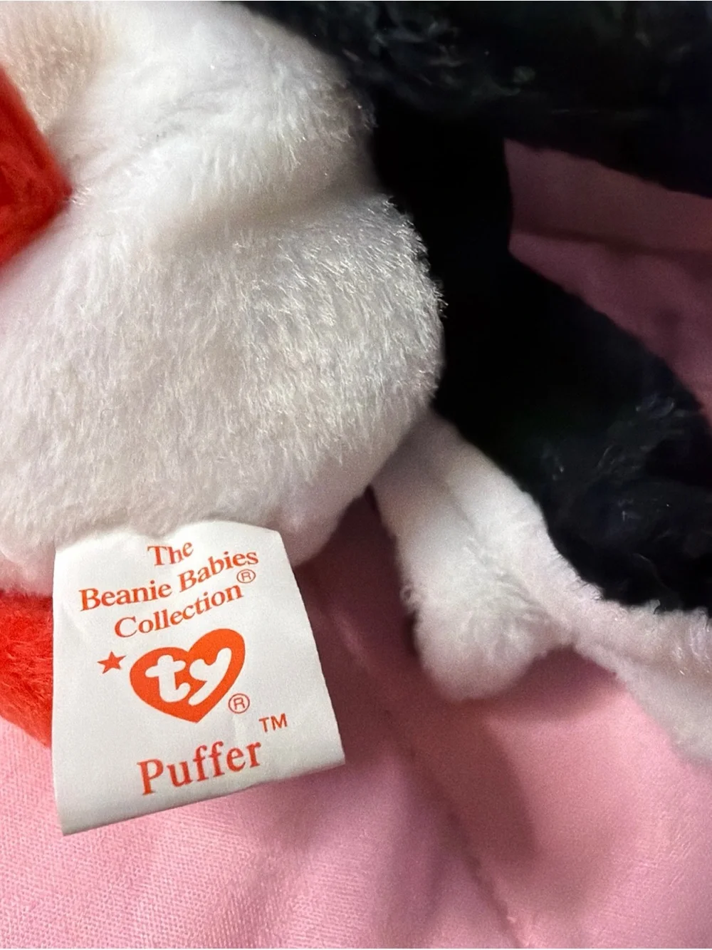 Vtg Ty Beanie Baby Puffer Puffin Extinct Bird 1997 Retired PE Plush Toy Penguin